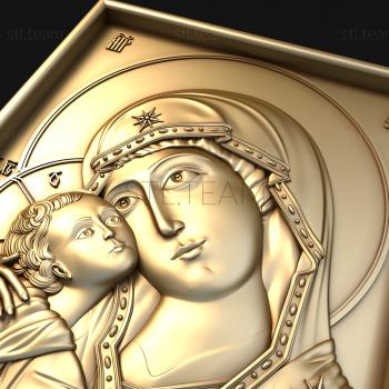 3D model Kazan Icon of the Mother of God (STL)